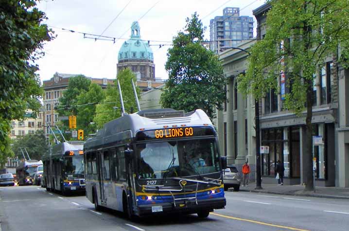 Coast Mountain Bus New Flyer E40LF trolley 2127